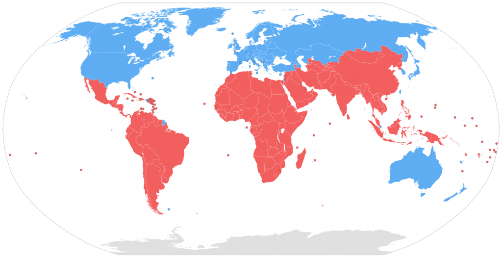 Image of global north and global south
