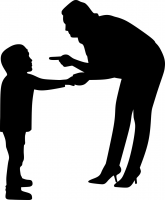 Icon of adult disciplining a child