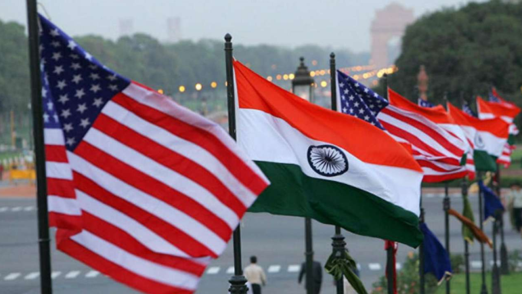 Flags of India and the United States